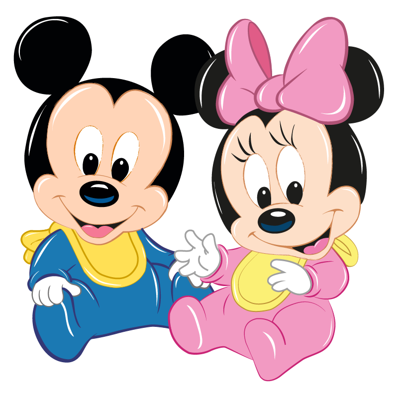 Stickers Bebe Mickey Et Minnie Color Stickers