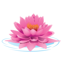 Sticker fleur de lotus sur l'eau pas cher - Stickers Nature discount -  stickers muraux - madeco-stickers