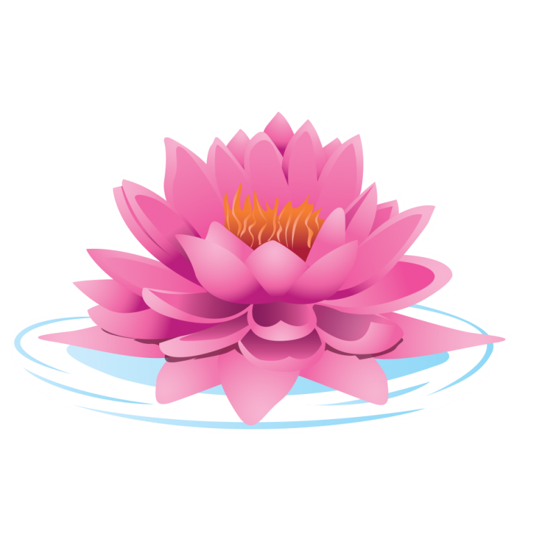 Autocollant Fleur de Lotus - ref.SVYAN97